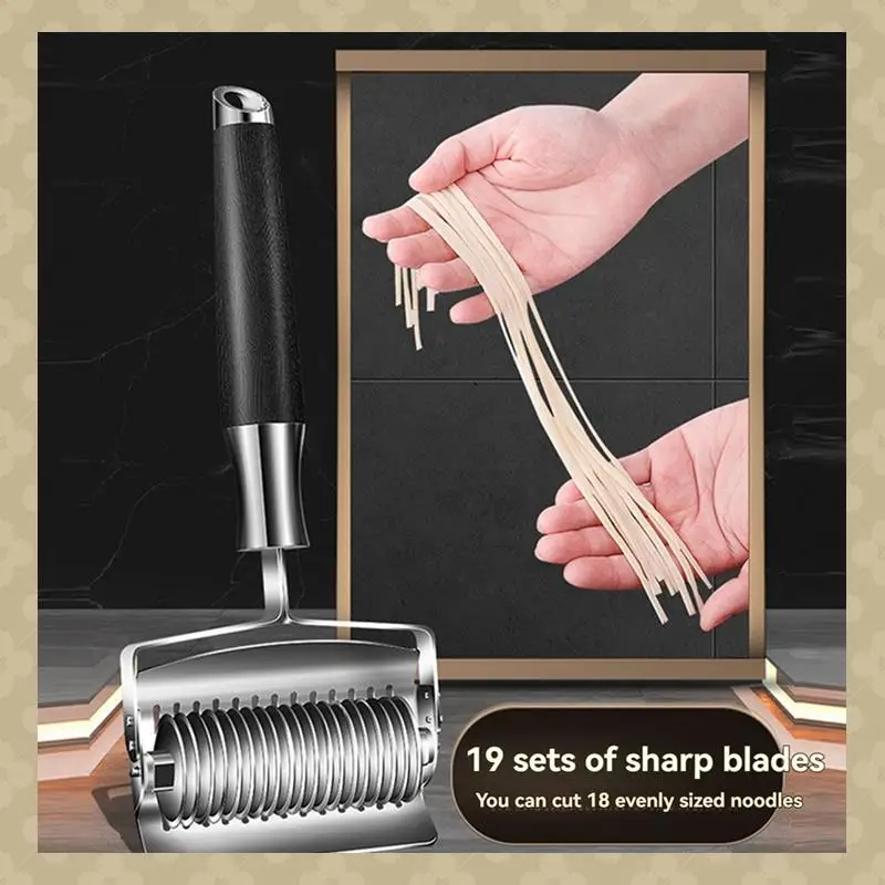 

AB45 Manual Noodle Cutter, Household Multi-Function Noodle Making Tool, Multi-Purpose Noodle Cutter Slicers Side By Side