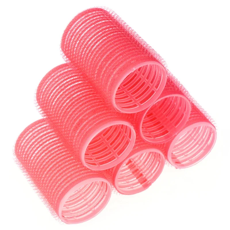 6pcs Hair Rollers Self-Adhesive Hair Curlers Lazy Curler Styling Curling Ribbon Hair Roller Heatless Curling Rod Headband C0023A