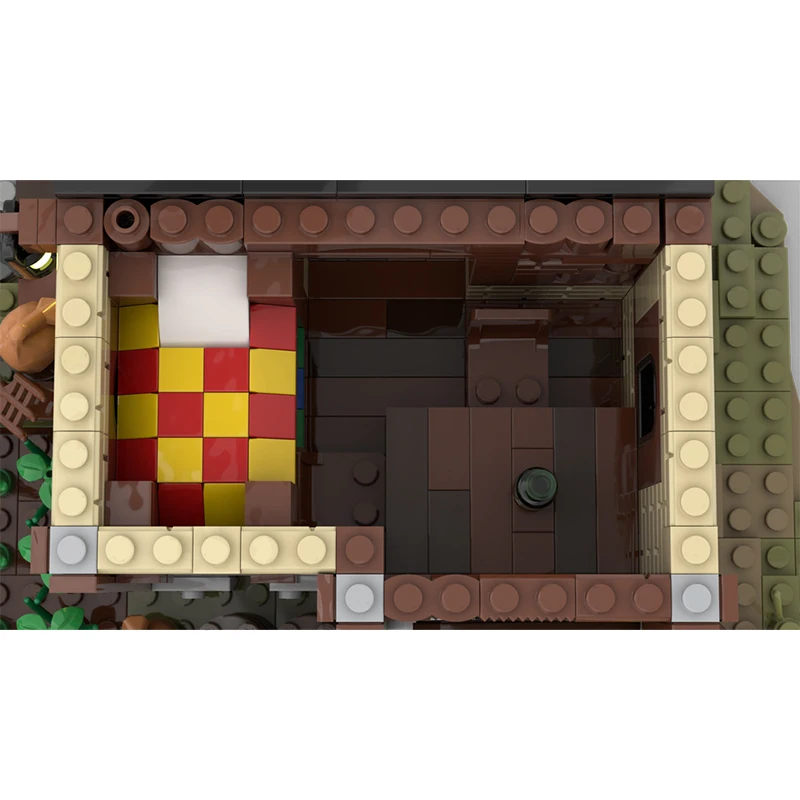 1043-teiliges Bauernhaus & Bauernhof MOC-Set, Anpassbares Modulares Baustein-Design, Kinder-Modellbausatz, DIY-Spielzeug, Weihnachtsgeschenk