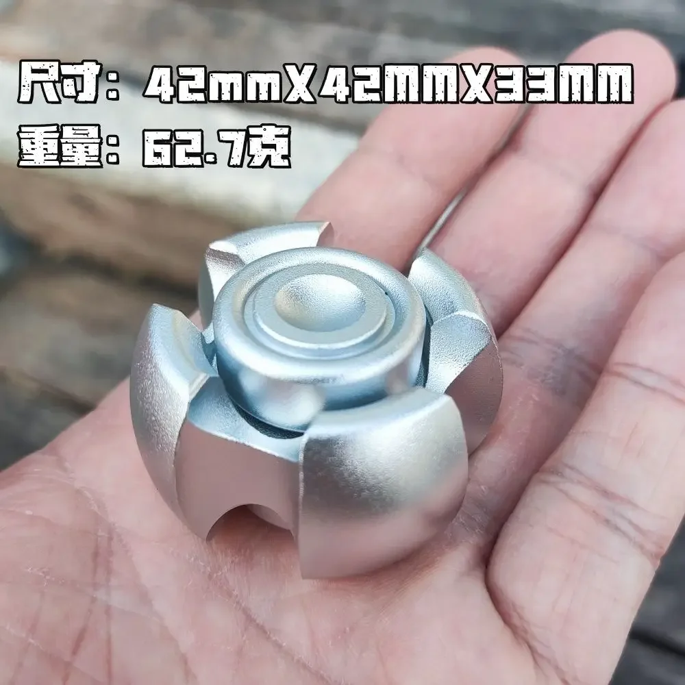 Fidget spinner fidget aluminum alloy cool EDC toy push card decompression rotating decompression artifact adult Christmas gift