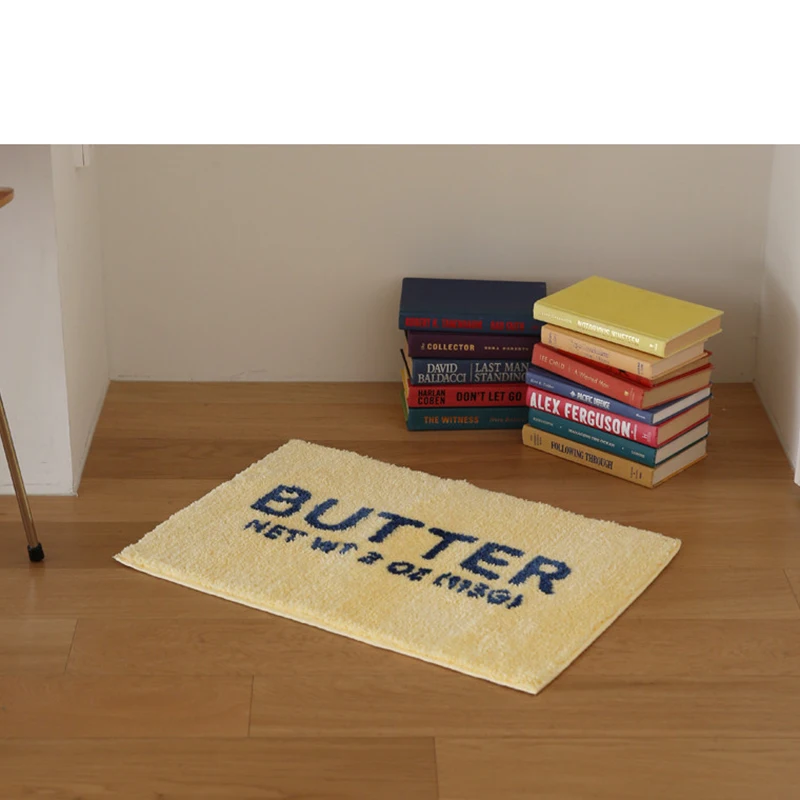Butter Carpet Toast Tufted Carpet Mat Soft Plush Thick Tuftting Living Room Coffee Table Anti-slip Floor Mats Bedside Feet Mat