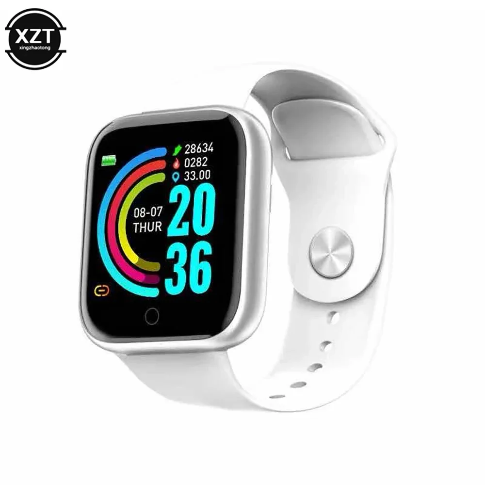 D20 Smart Watch Waterproof Fitness Tracker Heart Rate Monitor Blood Pressure Bluetooth Smartwatch On Wrist for Apple IOS Android