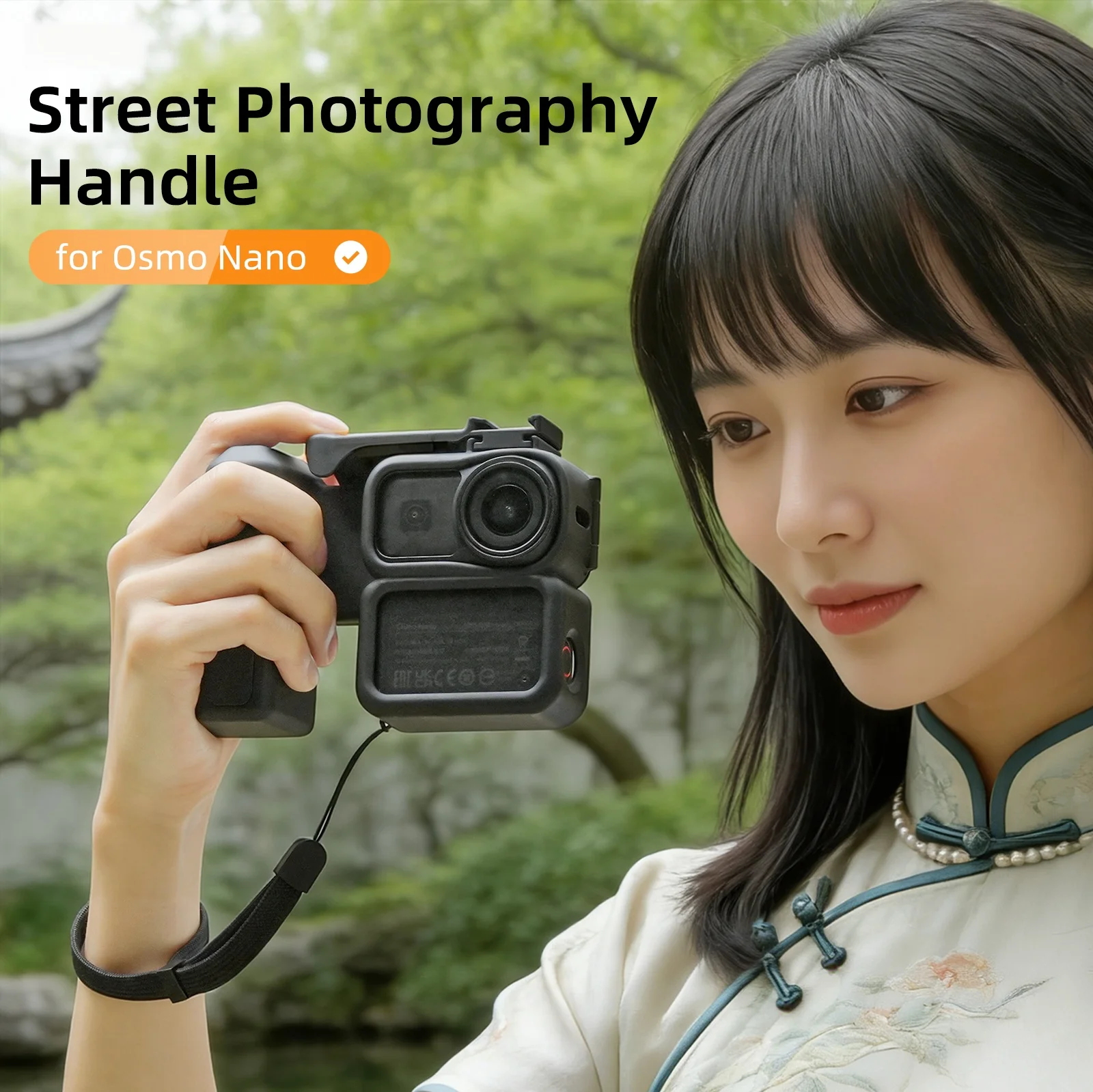 

Quick-release grip frame and handle accessories for DJI Osmo Nano all-in-one street photography grip