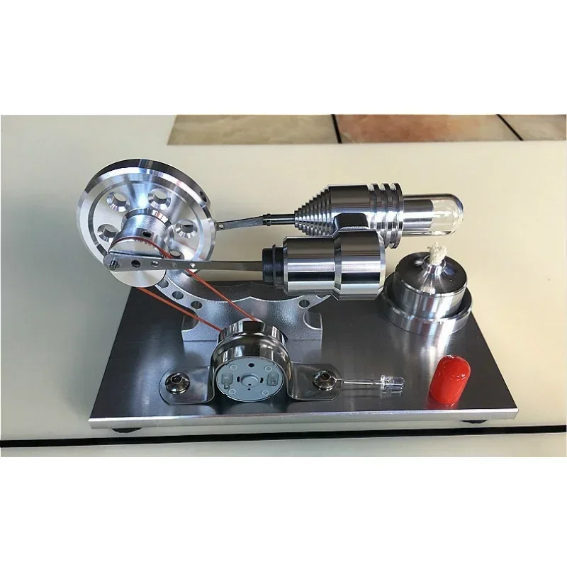 

Upgrade Stirling Engine Steam Engine Model Micro-generator Model Scientific Experiment Birthday Gift Mini Springing Engine Kit