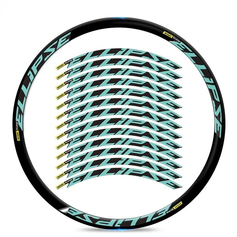 

MTB Road Bike ELLIPSE 30C Rim Brake Wheel Stickers Bicycle Rim Decals Sticker Cycling Protection Sticker Bicycle Accessories