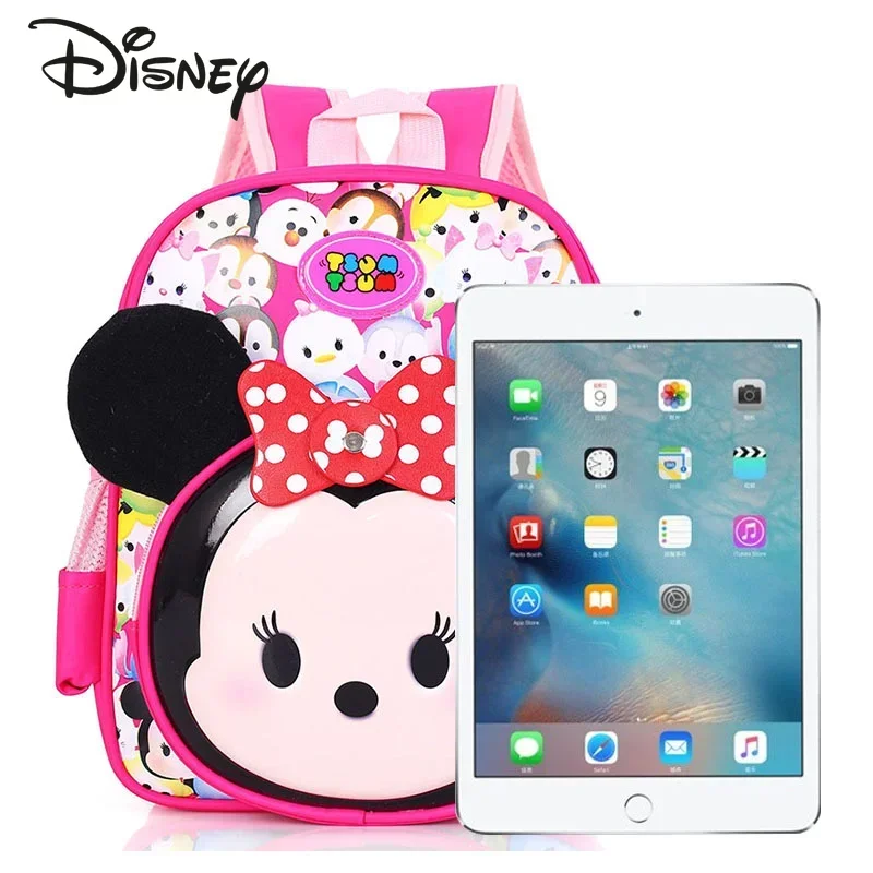 Disney Mickey's New Children's Backpack Cartoon Cute Boys and Girls Backpack 3D Waterproof Fashion Trend Children's Schoolbag