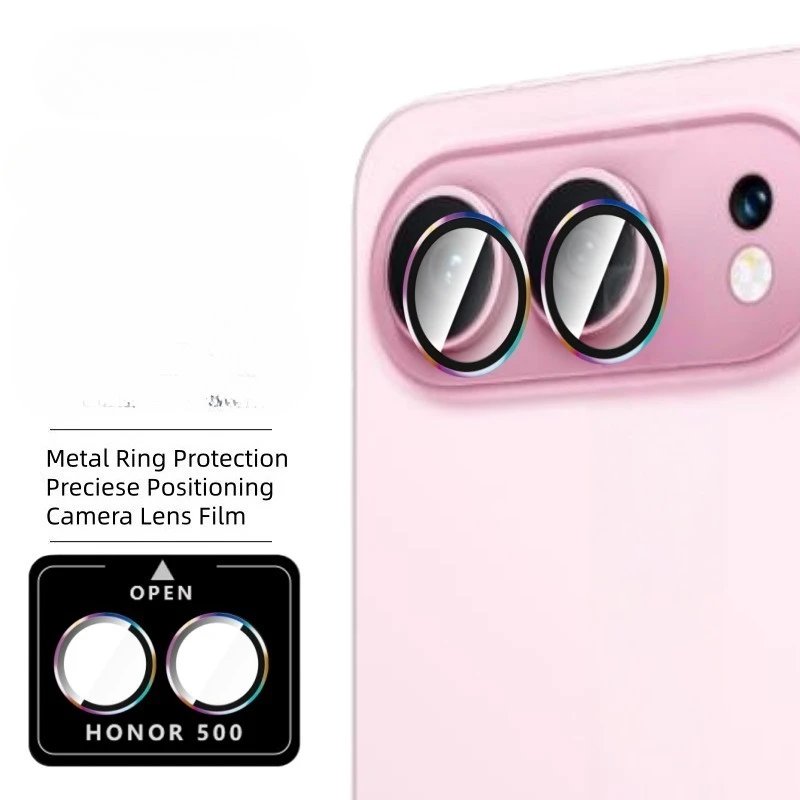 

1 Set Lens Protective Film for Honor 500 Pro Metal Ring Camera Protectors for Honor500 500Pro Lens Glass Cover