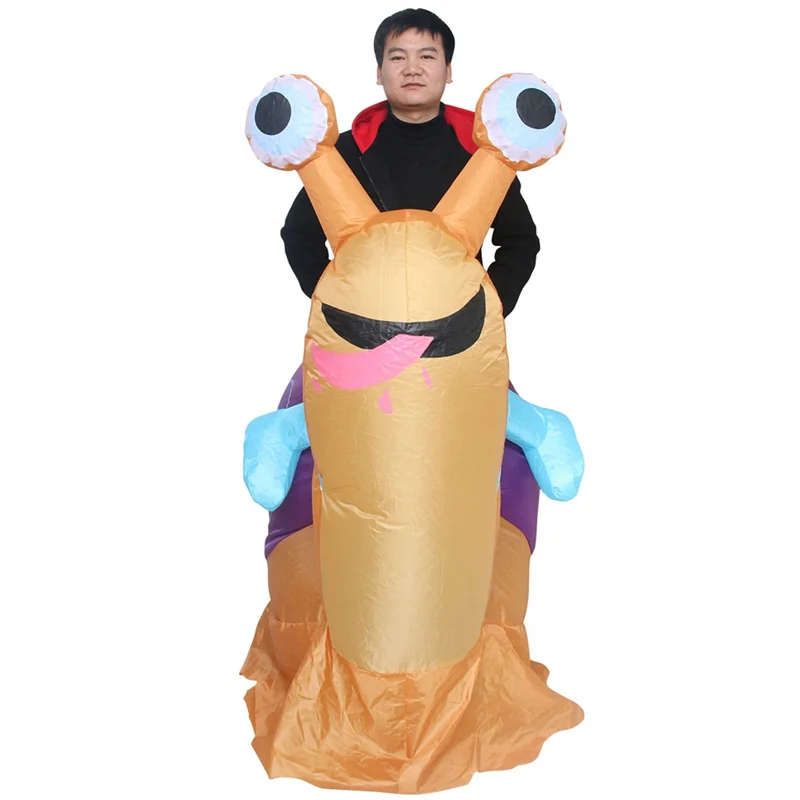 

Simbok Halloween Inflatable Costume Cycling Snail Funny Blow Up Suit Clothing Fancy Dress for Adult