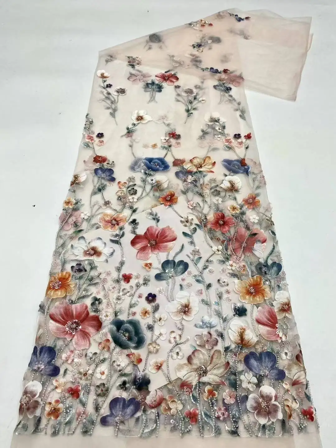 أحدث قماش دانتيل تول أفريقي 2025 قماش زفاف عالي الجودة دانتيل فرنسي نيجيري مع دانتيل ترتر لنسيج الدانتيل