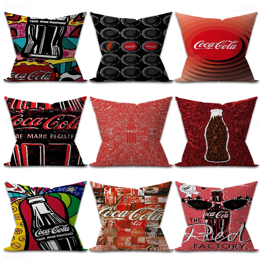 C-coca-cola Cushion Cover 30x50 Polyester Sofa Cushions Decorative Throw Pillows Home Decoration Pillowcover