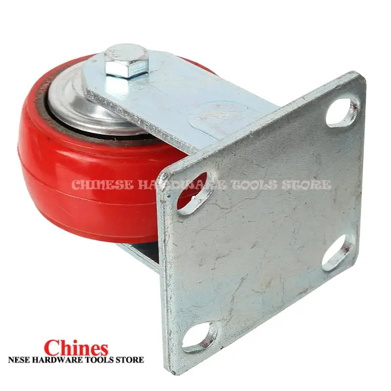 

Korean Style Red Fixed Wheel Cart (4-Inch Iron Core)Dedicated Wear-Resistant Load-Bearing Wheels for Home Hardware Accessories