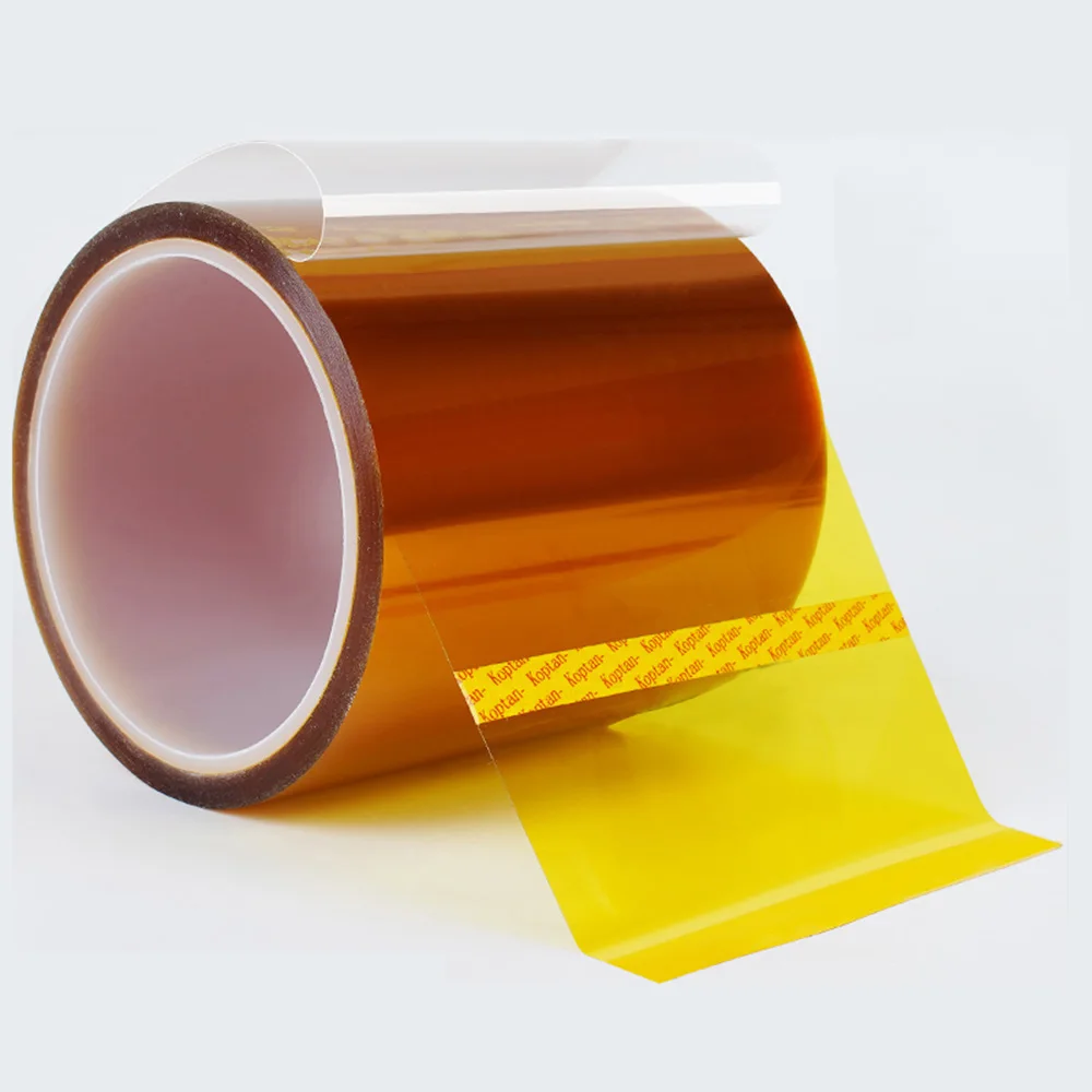 

Double Sided High Temperature Adhesive Tape Heat Resistant Polyimide Kapton Tape 0.1mm Thickness 10M