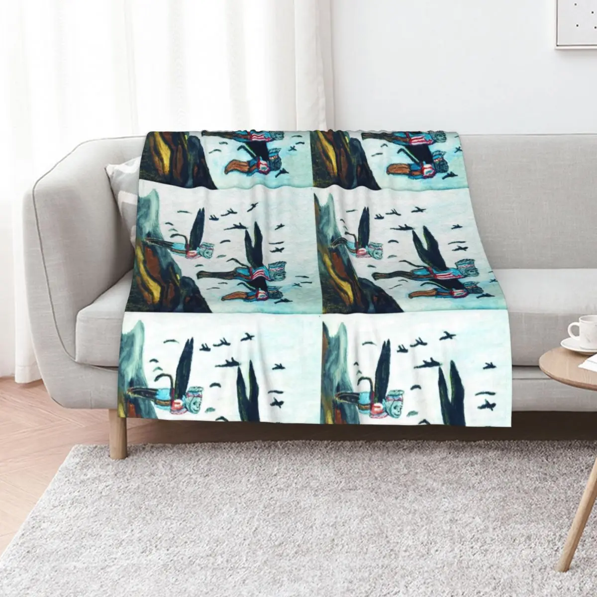 

WIZARD OF OZ FLYING MONKEYS Throw Blanket Decorative Throw Luxury Designer Cute Plaid manga Blankets