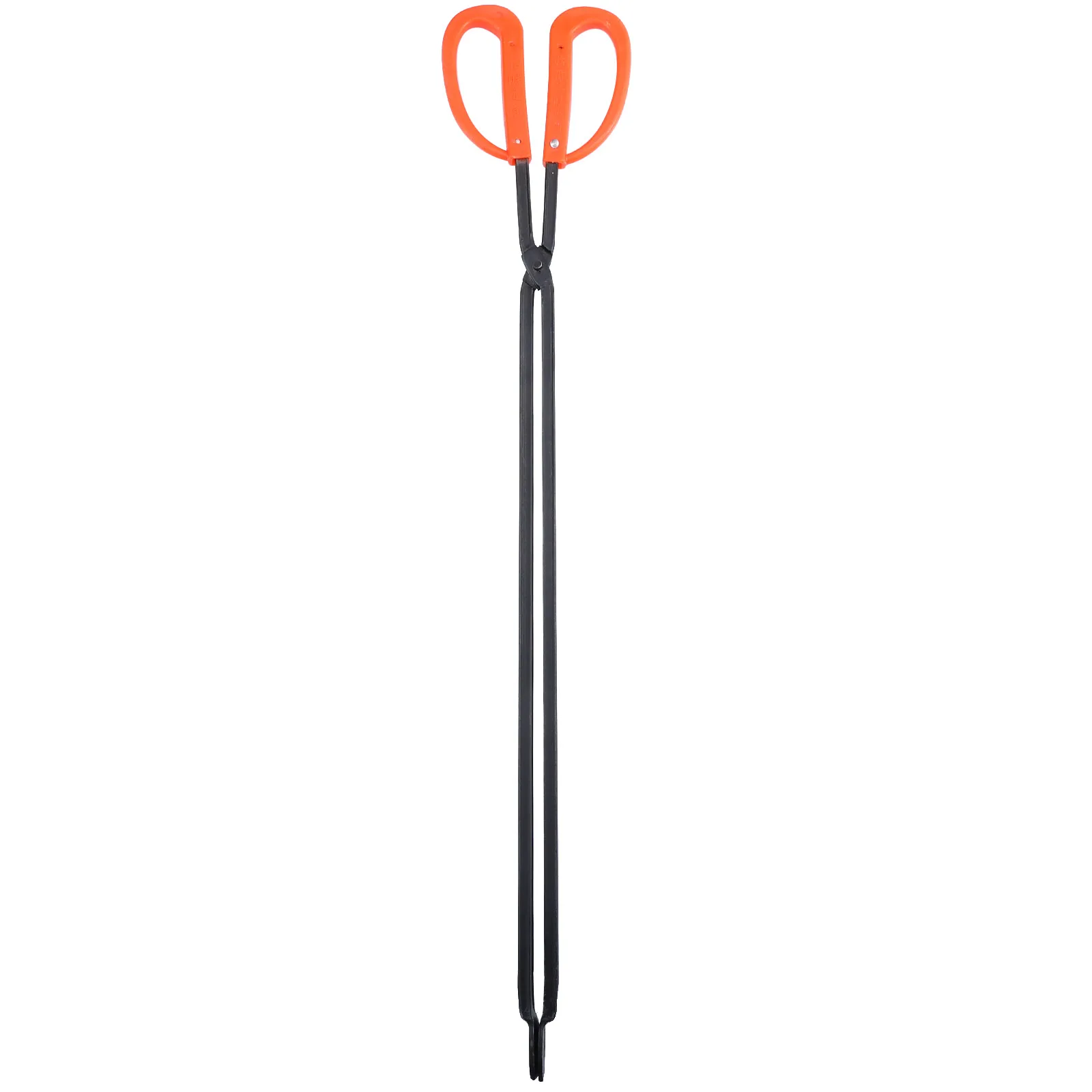 

1pc Iron Firewood Tongs Long Handle Heat Resistant Grilling Tongs For Bbq Charcoal Fireplace Briquette Picker Outdoor Campfire