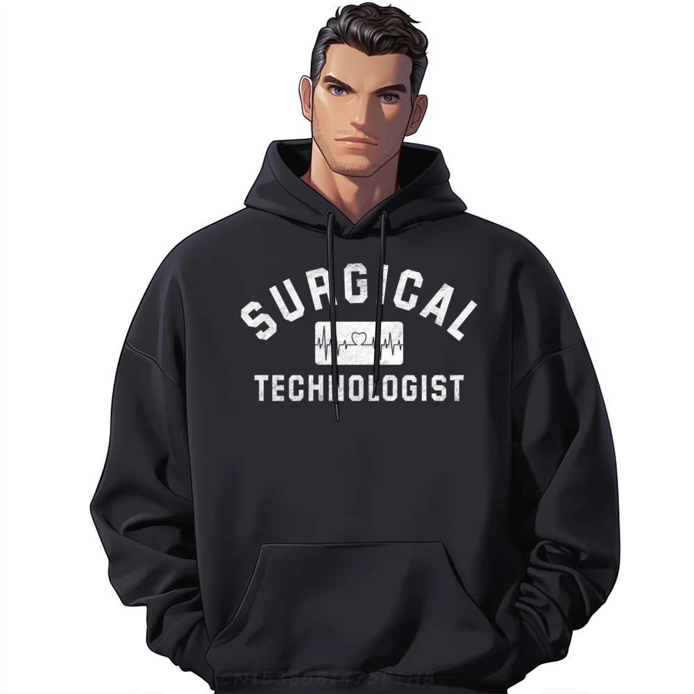 

Surgical Technologist Heartbeat Mens Clothing Plus Size Mans New Original Mens Sweatshirts Big Size Feminist