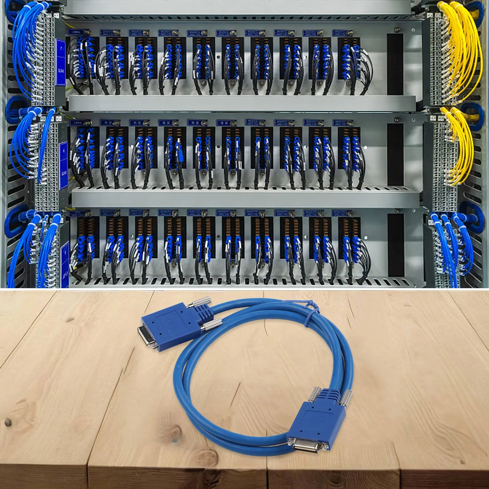 CAB-SS-2626X 0.9m 3FEET Back-To-Back DTE-DCE Cable Industrial Control Plastic Material 80g Weight Router Stacking