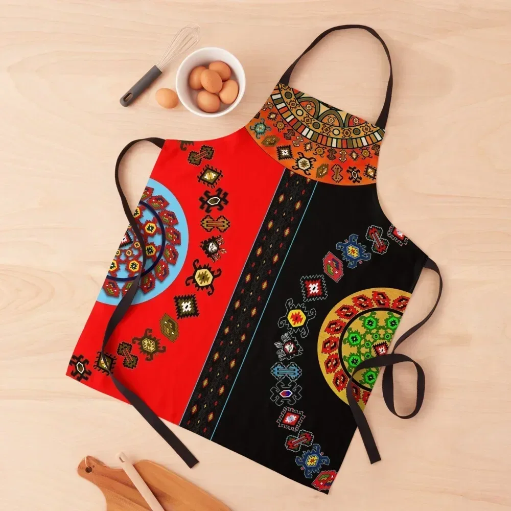 

Serbian asymmetry Apron Beauty kitchen clothes women's work christmas decoration Apron
