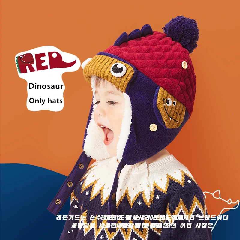 Winter Baby Ear Protection Hat Kids Cartoon Pilot's Hat Fashion Version Classic Autumn Winter Boy Girl Baby Ear Protective Hat