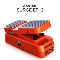 Pédale de contrôle d'expression de volume de fonction 2 en 1 de EP-2 de Valeton, mini pédale de stompbox, interrupteur de pied de puissance 2, indicateur de lumière de LED