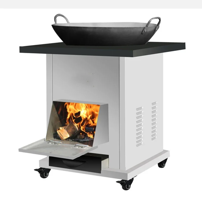 

Rural Household Firewood Stove Burning Firewood Energy-saving Smokeless Large Pot Table Soil Stove Outdoor Mobile Indoor