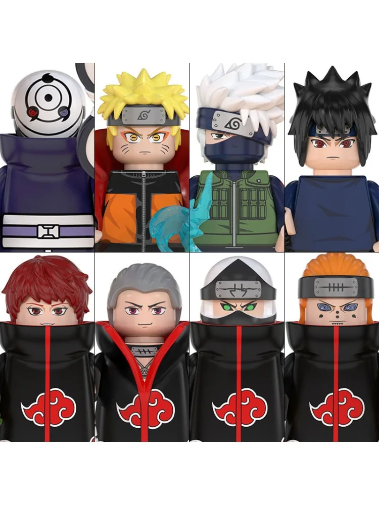 Klocki konstrukcyjne Naruto WM6106 Figurki Jiraiya Boruto Mitsuki Gaara Namikaze Minato Tobirama Akcesoria do figurek akcji dla dzieci — 2
