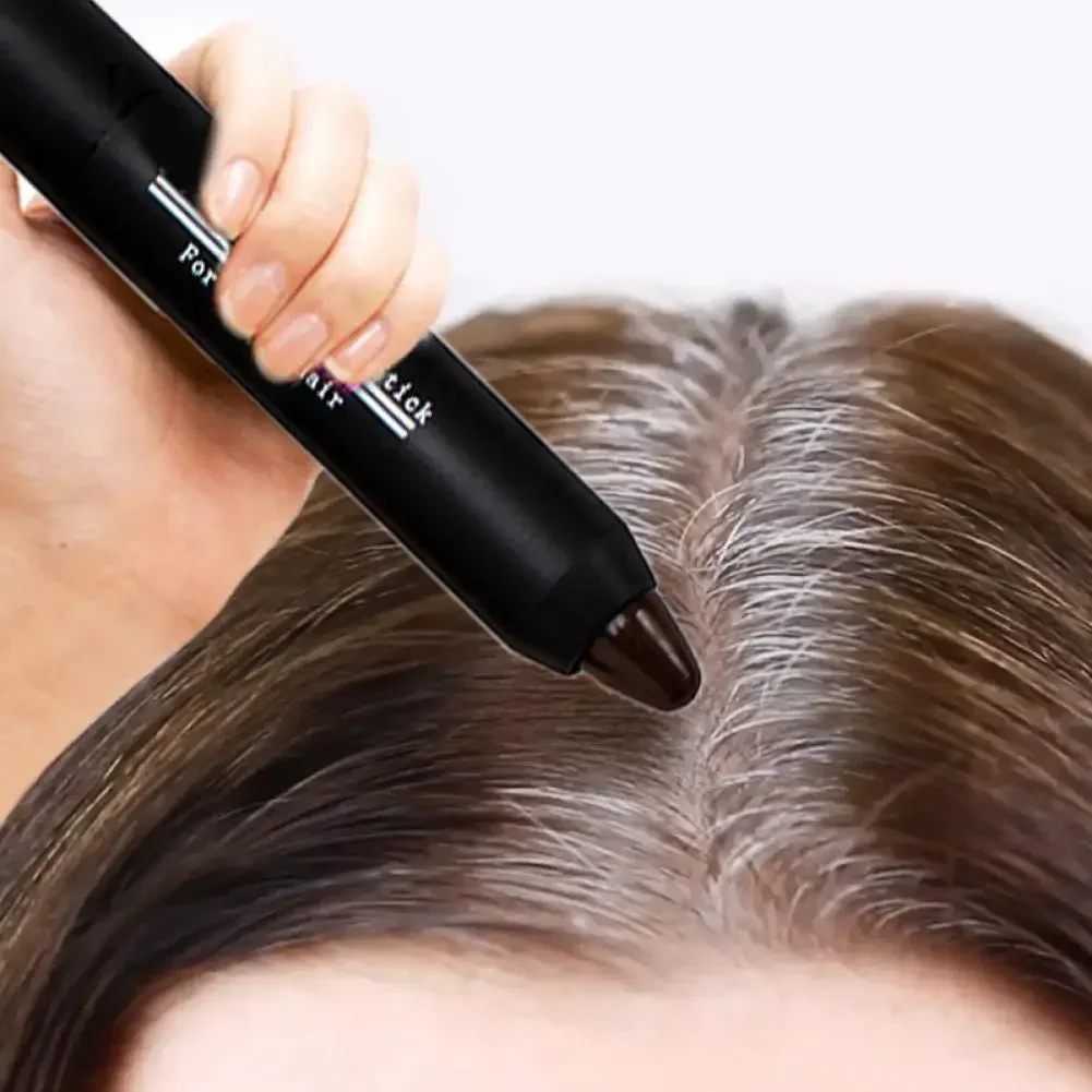 One-Time Hair Dye Pen Instant Gray Root Coverage Hair Color Cream Stick Pen Fast Temporary Cover Up White Hair Cabello