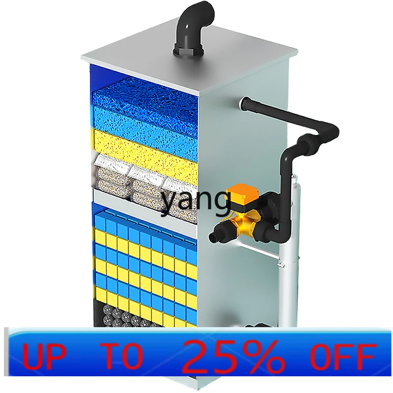 

Lmm automatic fish pond filter device intelligent pressure buried water circulation system