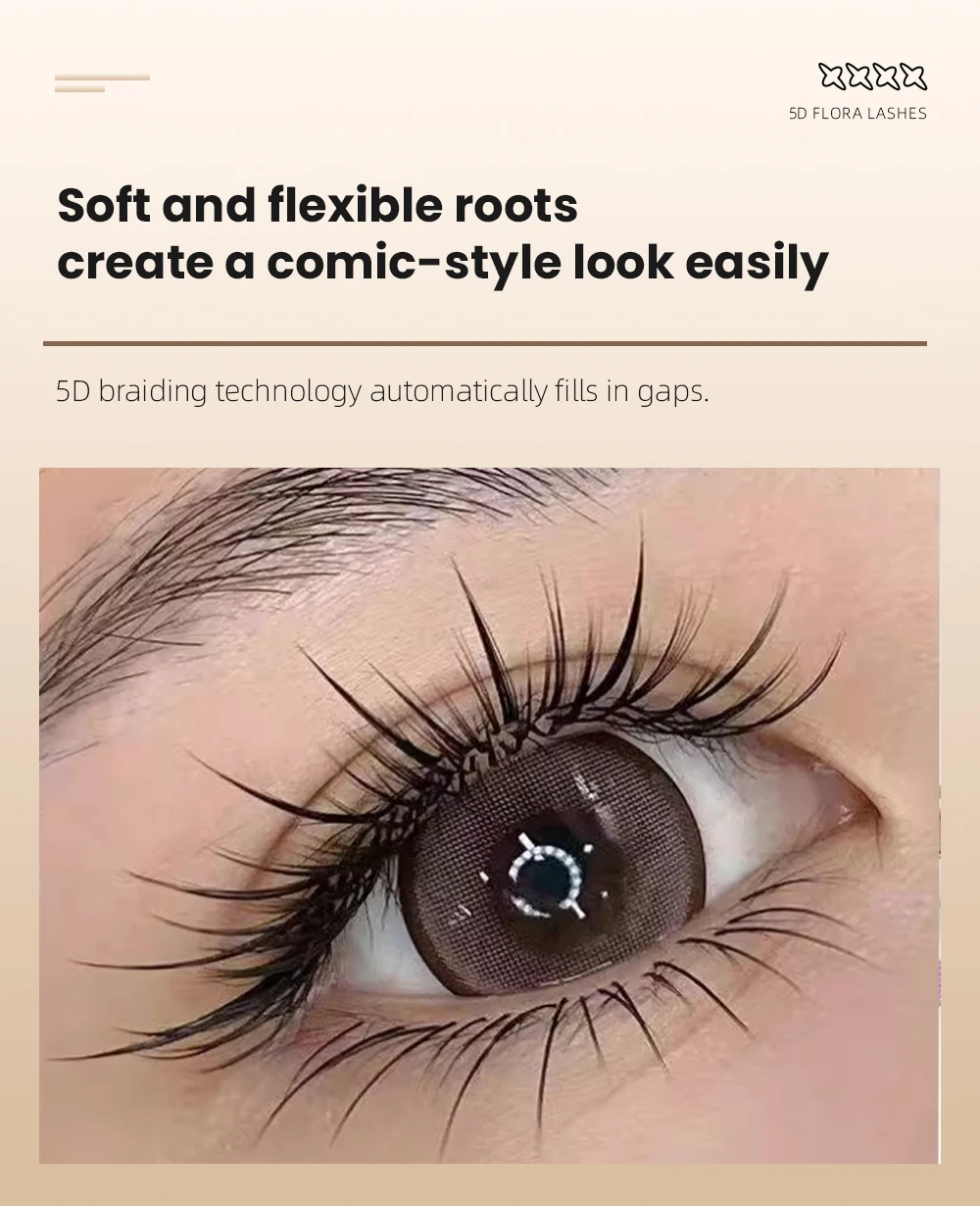 Yelix 5D Flora Wimpernverlängerungen 0,07 mm Volumen-Wimpern-Tray Großhandel Salonbedarf Individuelle Wimpernbüschel Professionelle Werkzeuge – Detail 4