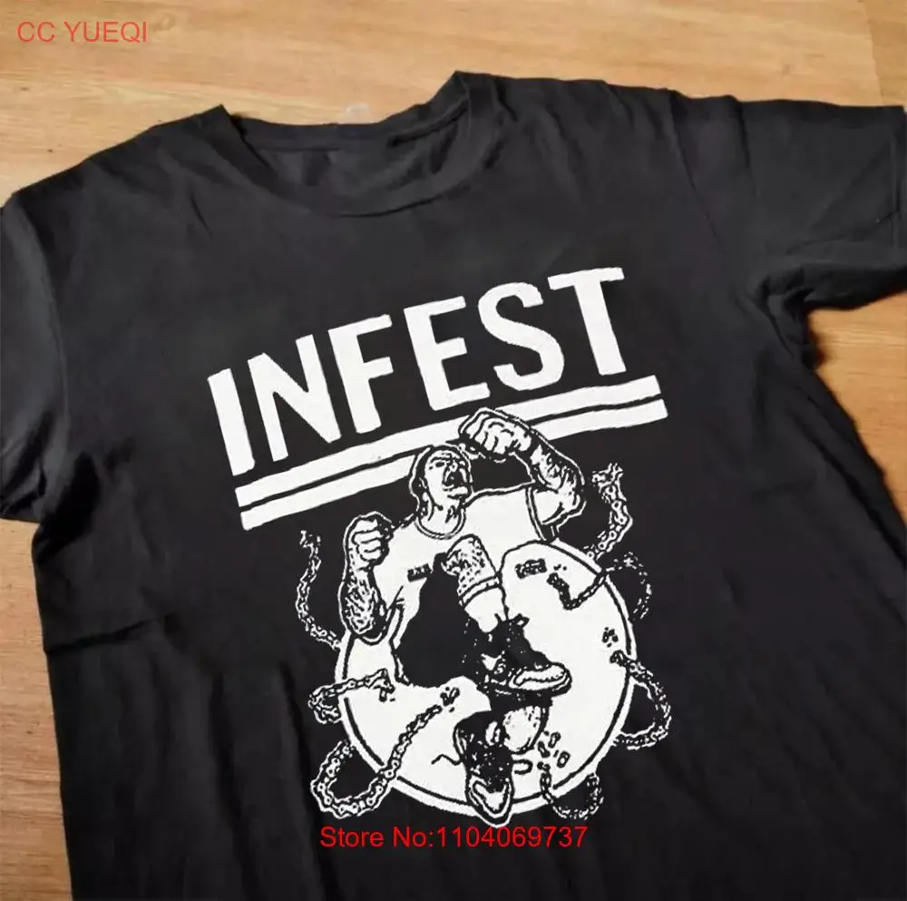 Retro Infest brand new hardcore punk band cotton Men T Shirt HE63