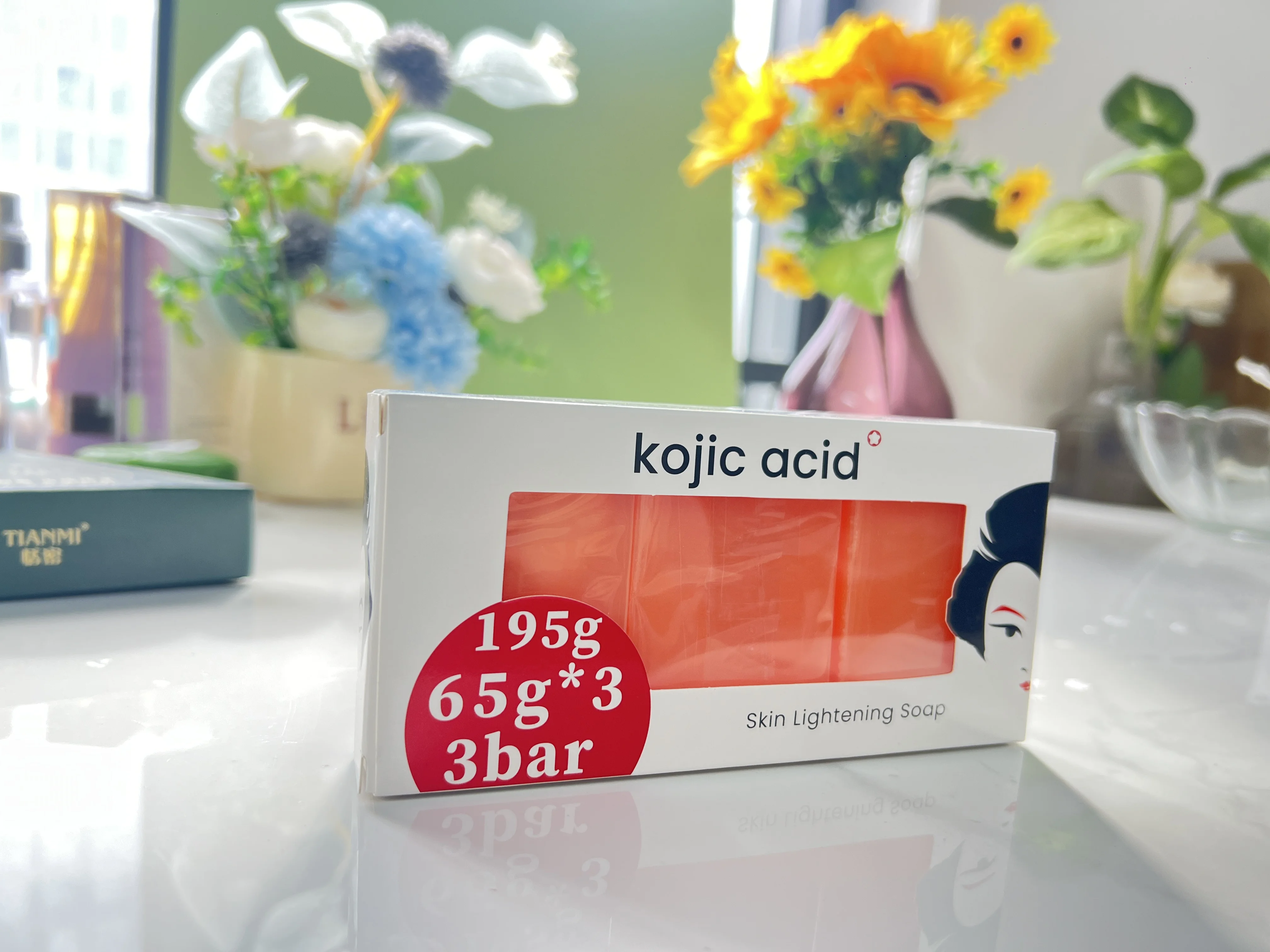 

3pcs papaya soap, handmade essential oil soap, cleaning soap, used for bathing, washing face