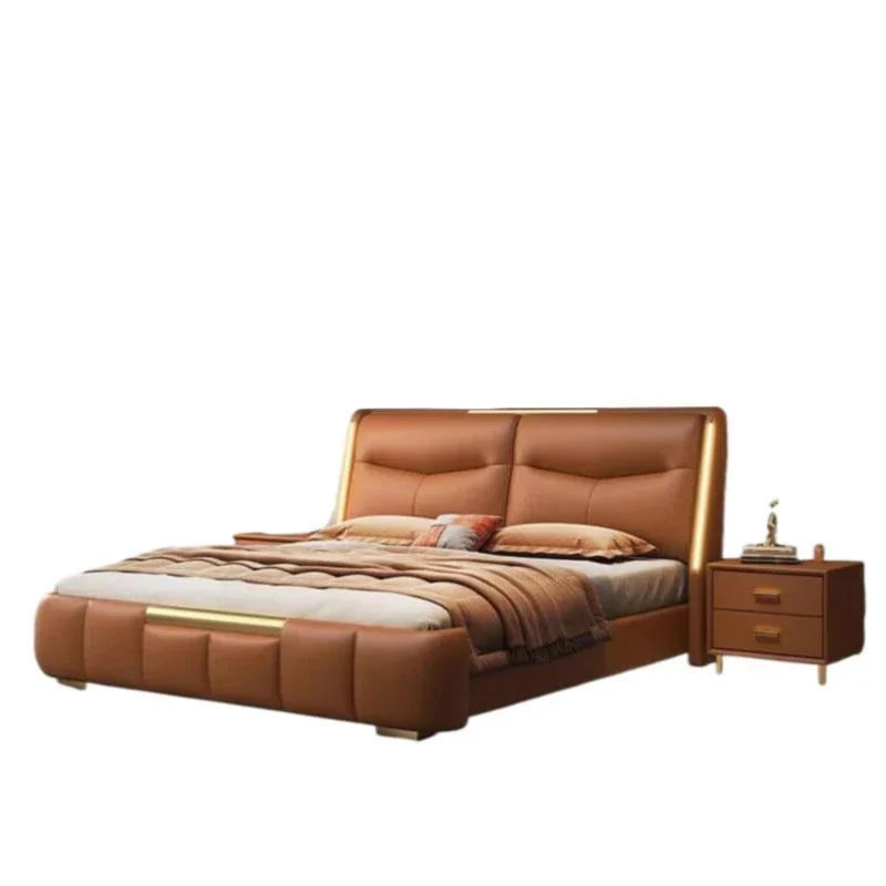 

High QualityMinimalist Luxury Double Bed Modern Cheap Boys Storage Double Bed Full Size Wooden Camas De Dormitorio