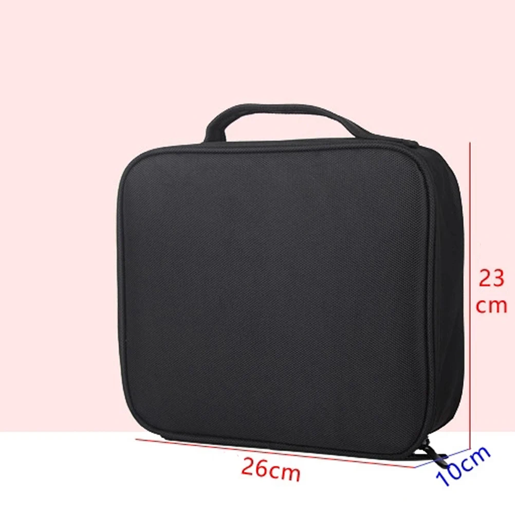 

Bag Makeup Tool Case Travel ganizer Premium Materials Waterproof AntiWear Adjustable Dividers Brush Pockets Storage