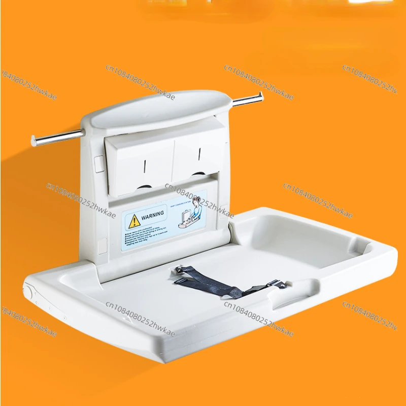 Third Toilet Baby Care Desk Foldable Wall-Mounted Children's Diaper Changing Table Mother and Child Rooms Safety Seat