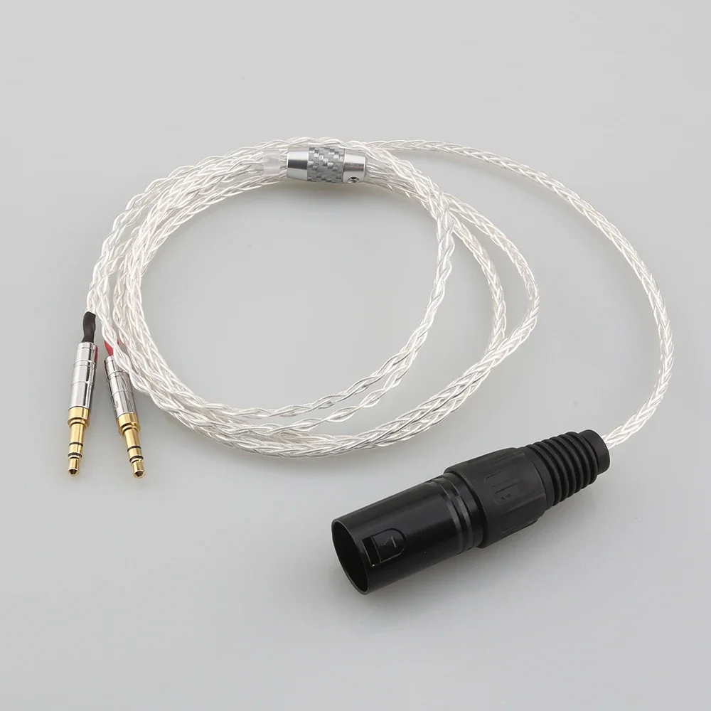 XLR Balanced 8 Core Headphone Earphone Cable For Denon AH-D600 D7100 Hifiman Sundara Ananda HE1000se HE6se he400i he400se Arya