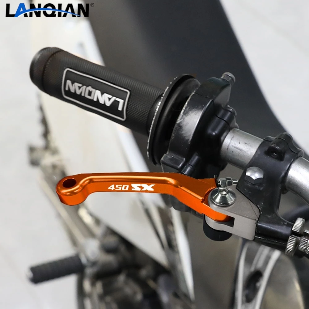 

CNC Aluminum Dirt Bike Pivot Brake Clutch Levers Motorcoss Accessories For 450SXSF 2005 2006 2007 2008