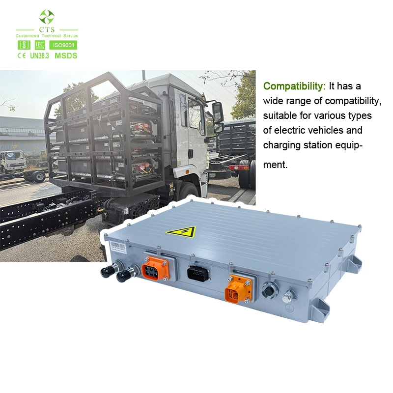 CTS 3.3kW 6.6kW 3-Phase on Board Charger OBC with CAN Bus for EV Car Marine Boat Golf Cart Air Cooled