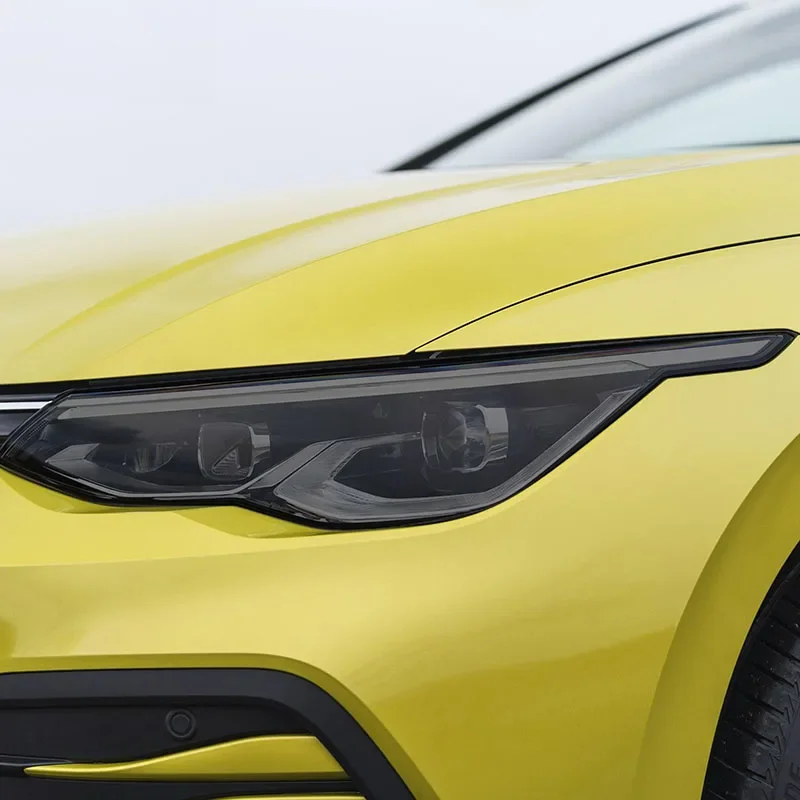 For Volkswagen VW Golf 8 MK8 R Line GTI 2020 2021 Car Headlight Black Protective Film Transparent TPU Sticker Accessories Tools