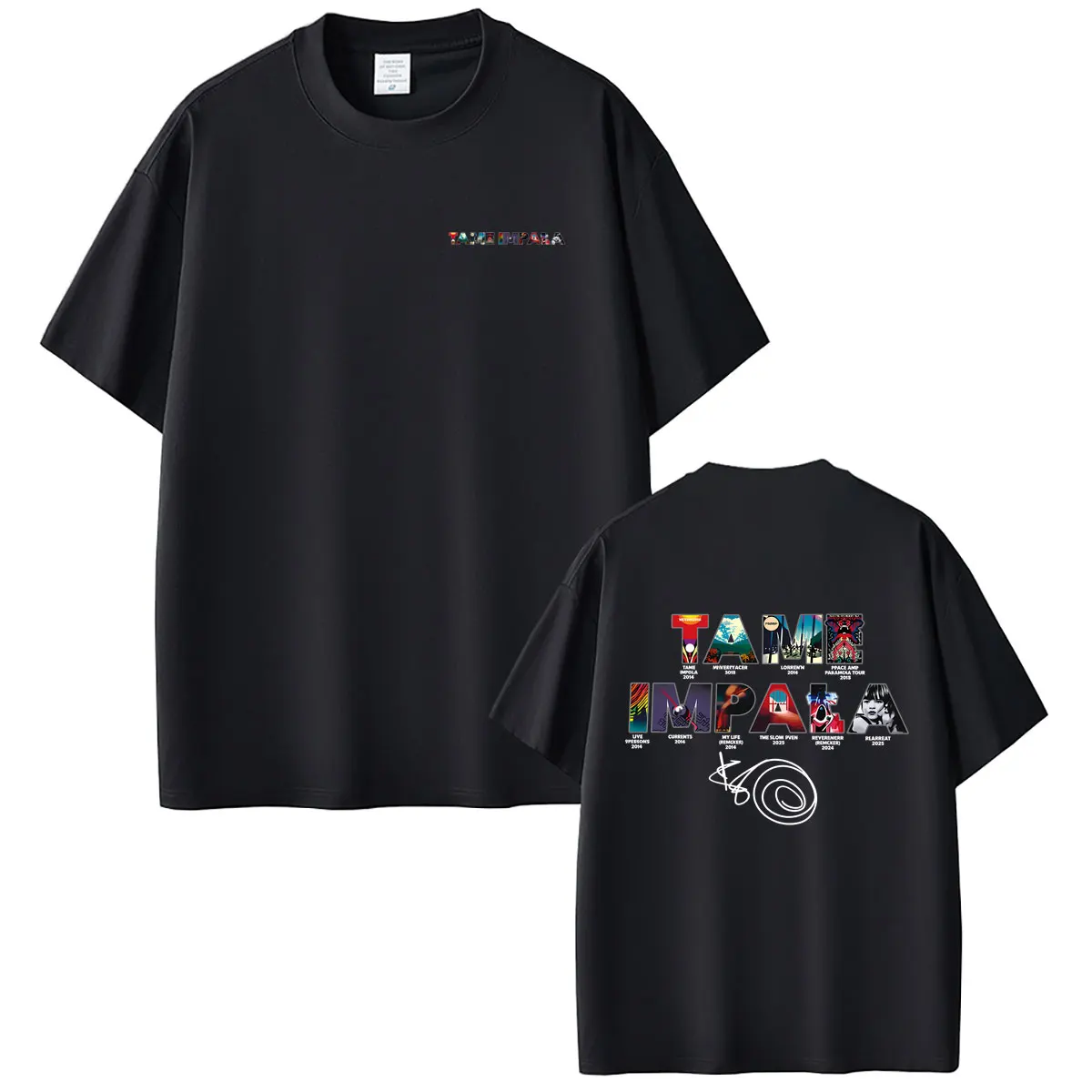 Pop Rock Band Tame Impala Music Album Graphic T Shirts Men Women Fashion Oversized Streetwear Unsiex Casual Soft Cotton T-shirt
