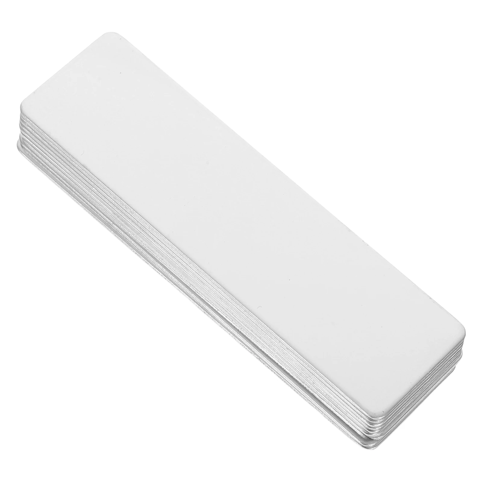 

10Pcs Blank Stainless Steel Name Badge Bases for Office Desk Door Name Tags Metal Engraving Holder Clip