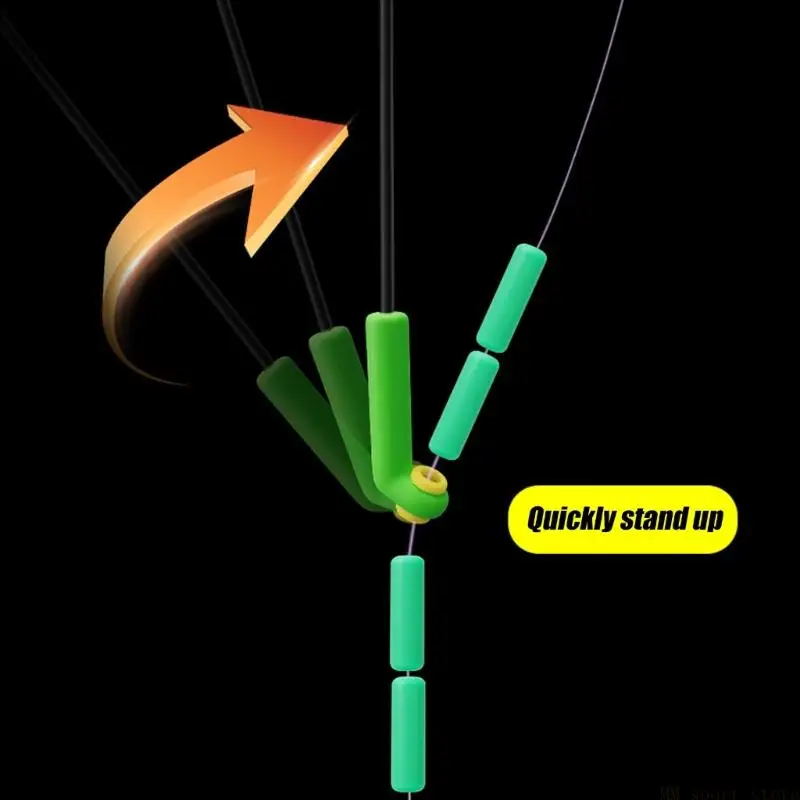 31BE 30pcs Adjustable Depth Fishing Float Seats Sliding Slot Rotation Drift Fishing Float for Winter Ice And Rafts Fishing