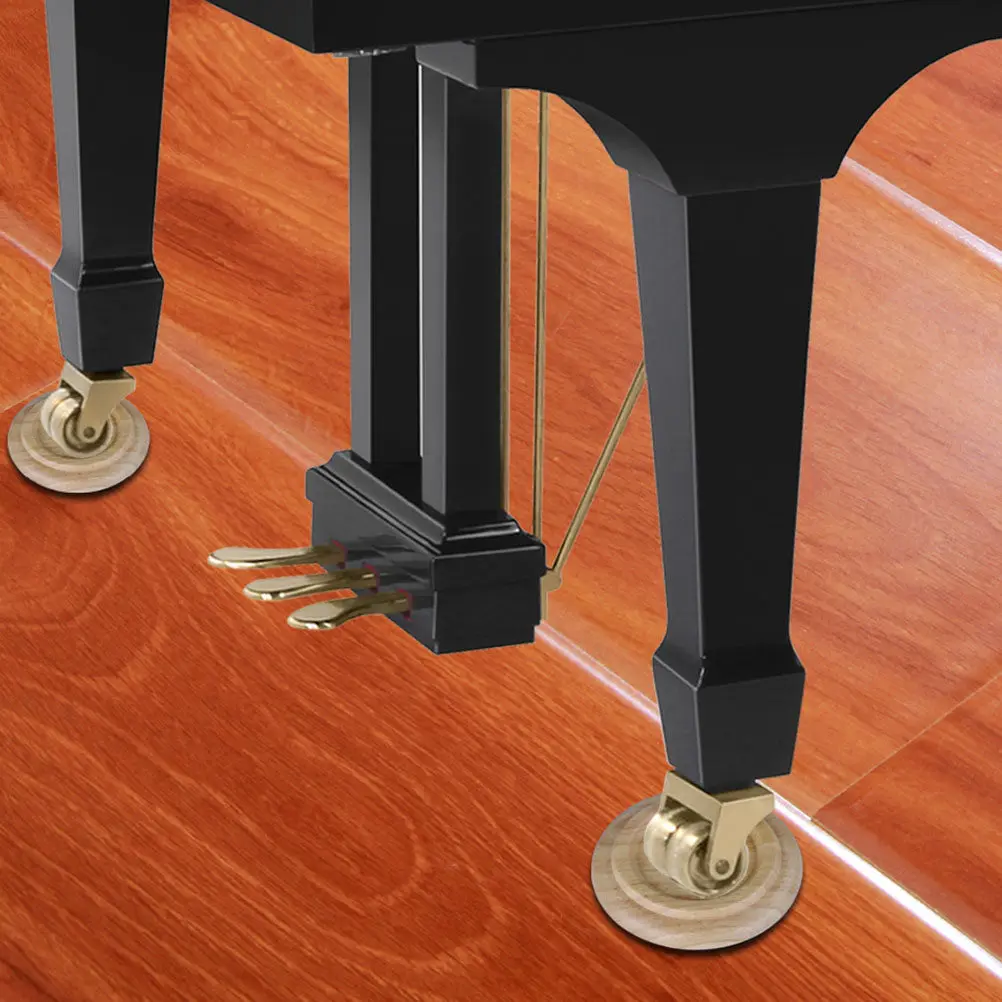 4Pcs Wood Piano Leg Pads Eva Solid Wood Piano Feet Protectors Anti Slip Shockproof Sound Insulation Floor Protection Mats