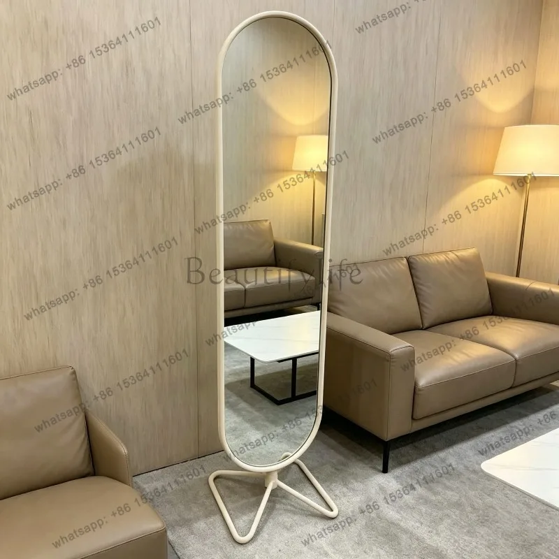 LD Funky Floor Mirror Long Luxury Bathroom Men Bedroom Standing Girls Full Body Mirror Moving Espelhos   Decorations
