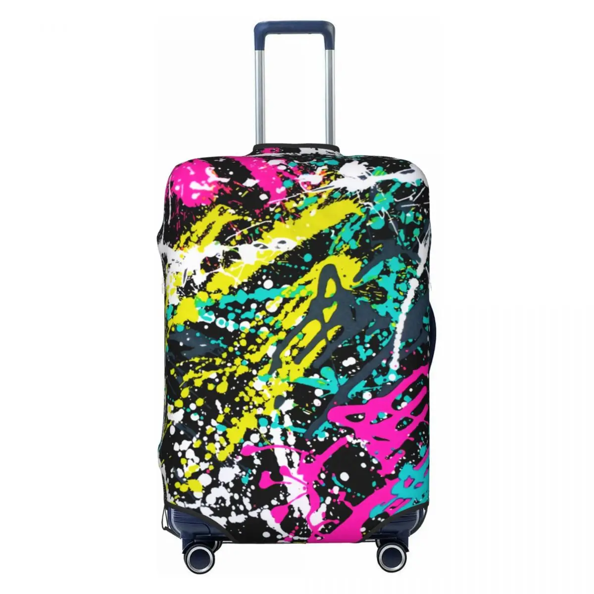 Custom Abstract Graffiti Camouflage Pop Art Suitcase Cover Elastic Luggage Covers Protector for 18-32 inch