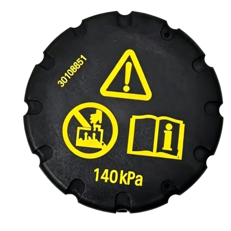 Expansion Cap with 140 kPa Marking, 30108651 ABS Coolant Cover for Cooling System Service and Single Cap Maintenance