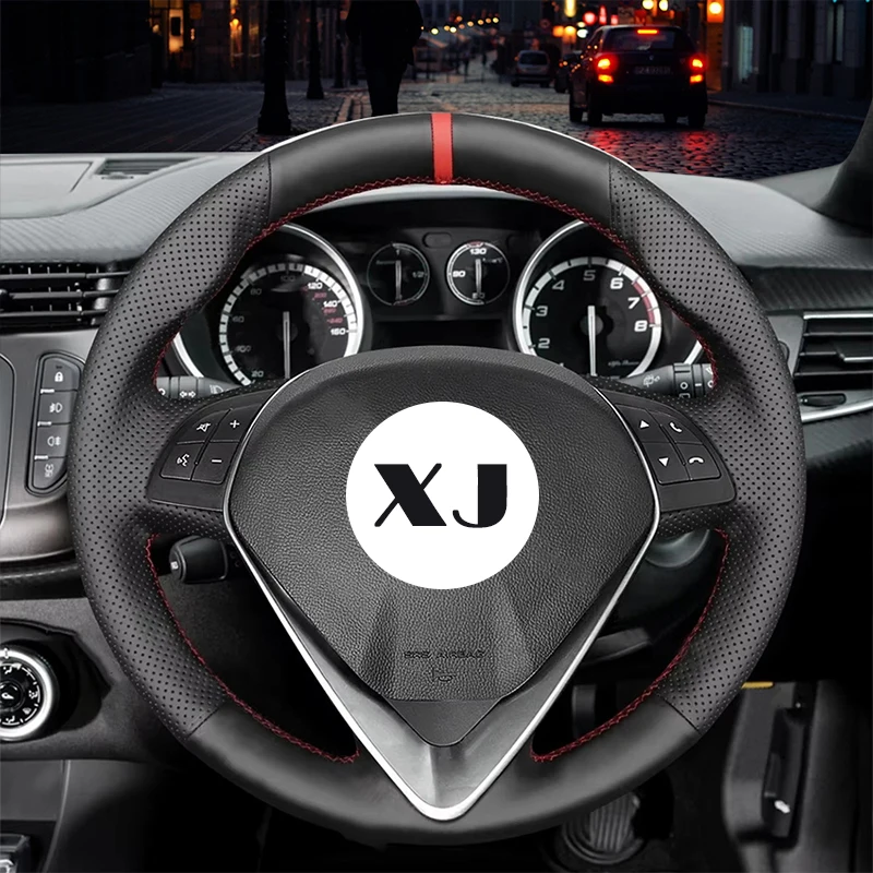 Custom Genuine Nappa Leather Car Steering Wheel Cover for Alfa Romeo Giulietta 2014 2015-2020 2021 MiTo 2016 2017 2018-2019