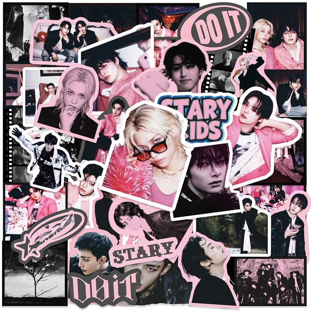 

Новый набор из 50 наклеек Stray Kids SKZOO Pop Music Mixed Sticker, декоративные стикеры для кружек Stray Kids Do It New Album, подарок