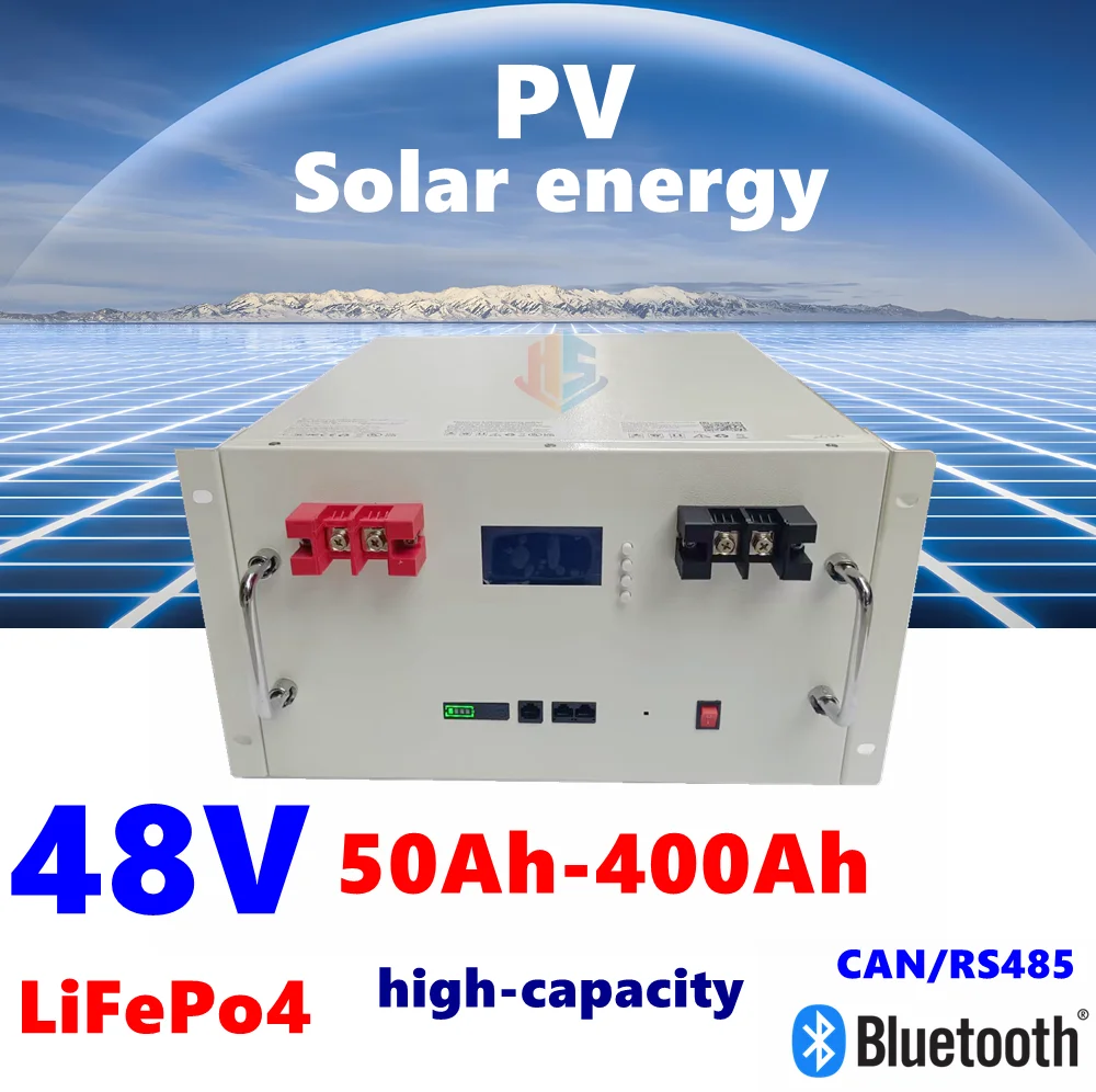 

48V LiFePo4 100Ah 50Ah 150Ah 200Ah 300Ah 400Ah lithium battery for 5KW photovoltaic Solar Home energy storage，PV backup power