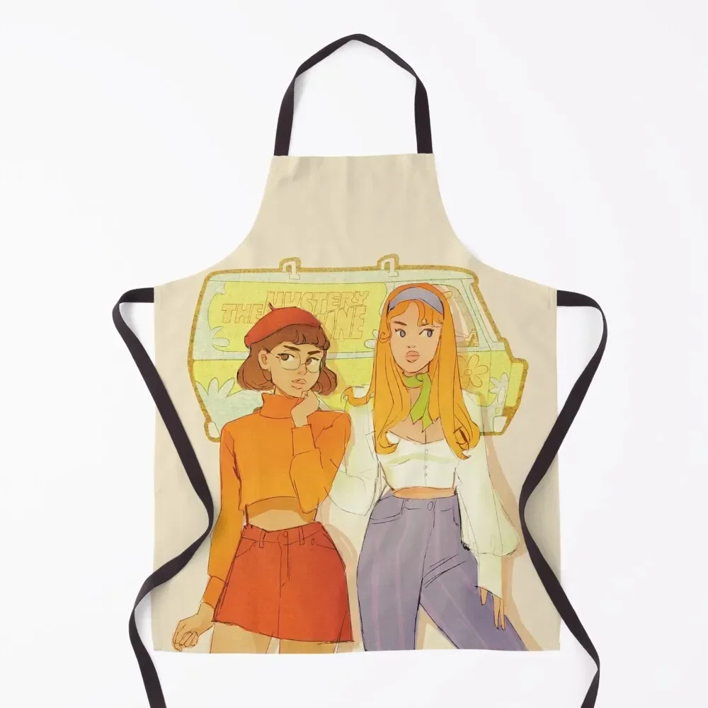 

mystery solving girls Apron Kitchens Accessories Women Kitchen Kitchen Utensils Ladies Apron