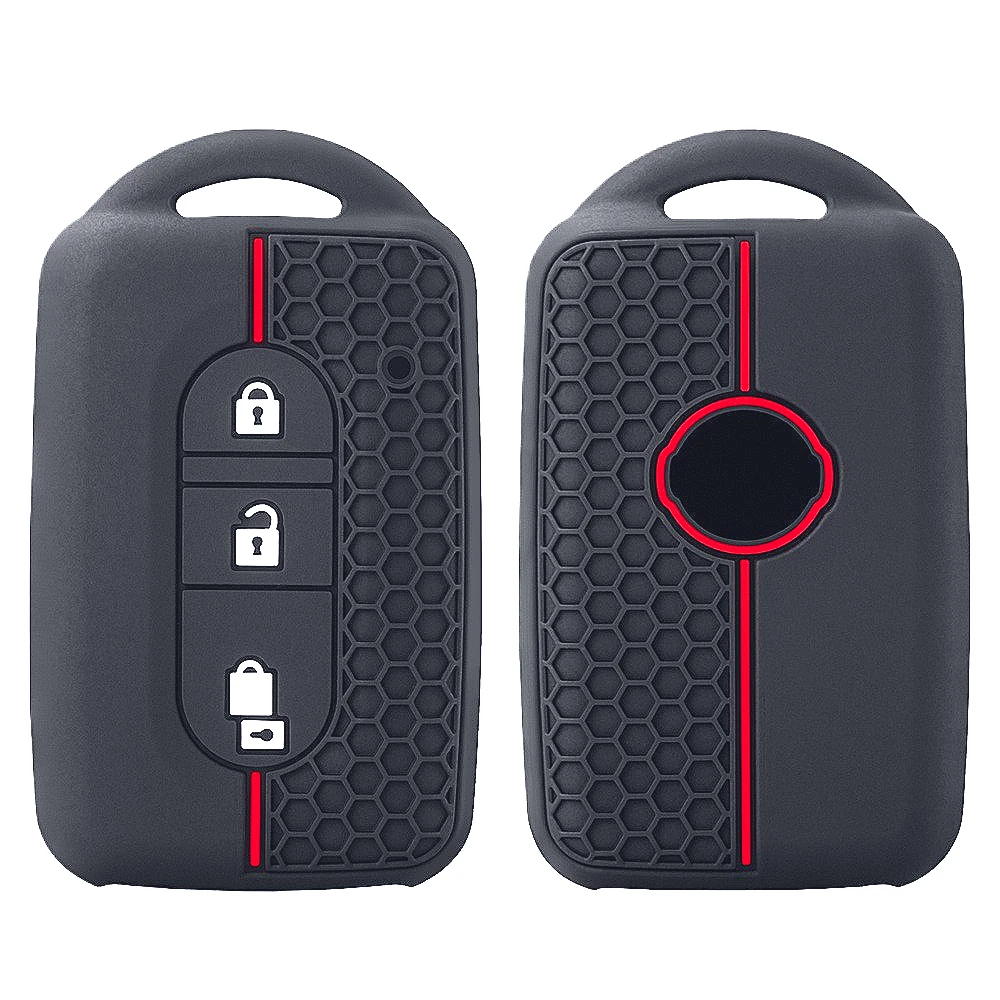Key Case Cover for Nissan Qashqai J10 Tiida Micra X-Trail NV200 Navara Pathfinder Juke Keychain Fob Key Holder Car Accessories
