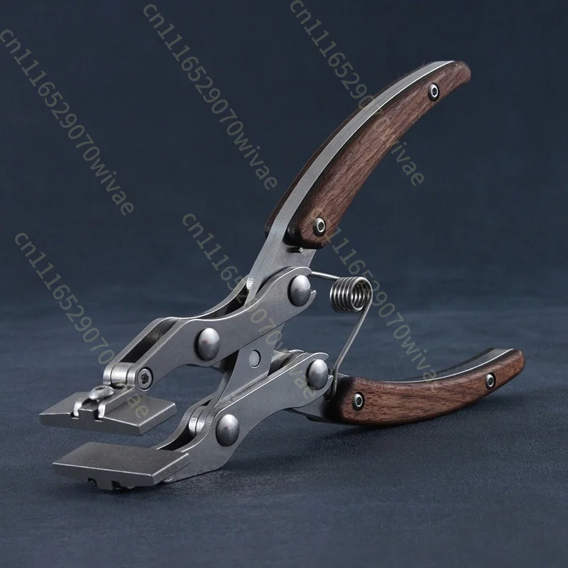 Second-generation cost-effective, flat-mouthed pliers, parallel pliers, handmade DIY leather pliers 38mm 350g